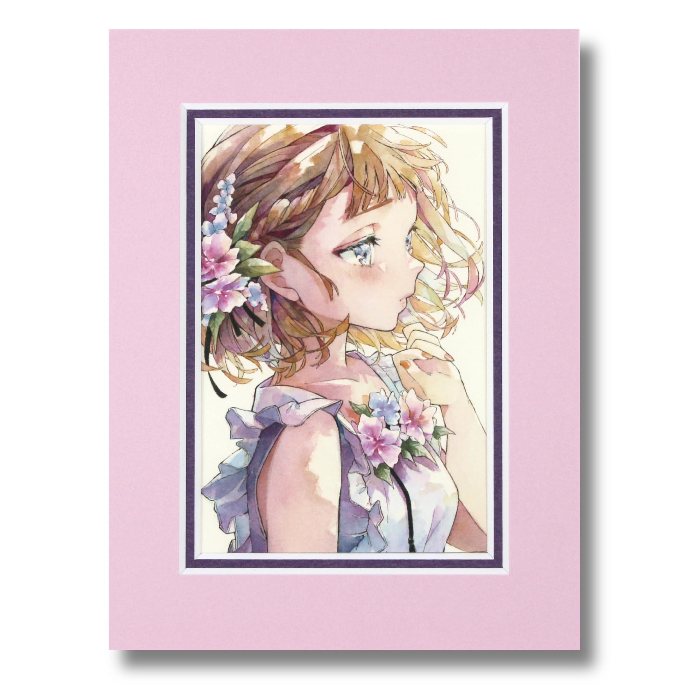 Amazon.co.jp: 優子鈴 卓上複製原画 アートペーパーフレームセット